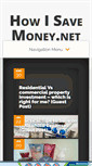 Mobile Screenshot of howisavemoney.net